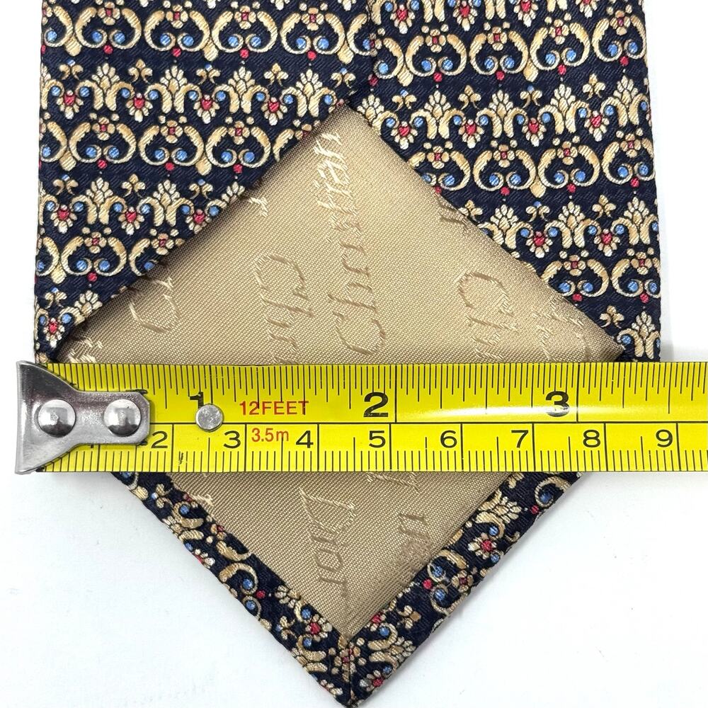 Christian Dior Abstract Pattern Tie - Picture 8 of 8